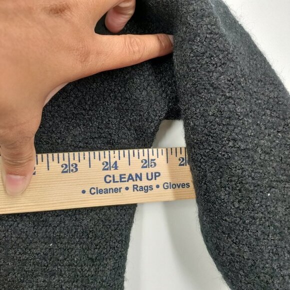 Brandy Melville Open Front 3/4 sleeve Cropped Cardigan Sweater OS Women Black - Picture 5 of 7